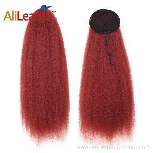 Wet and Wavy Drawstring Ponytail Styles Afro Women